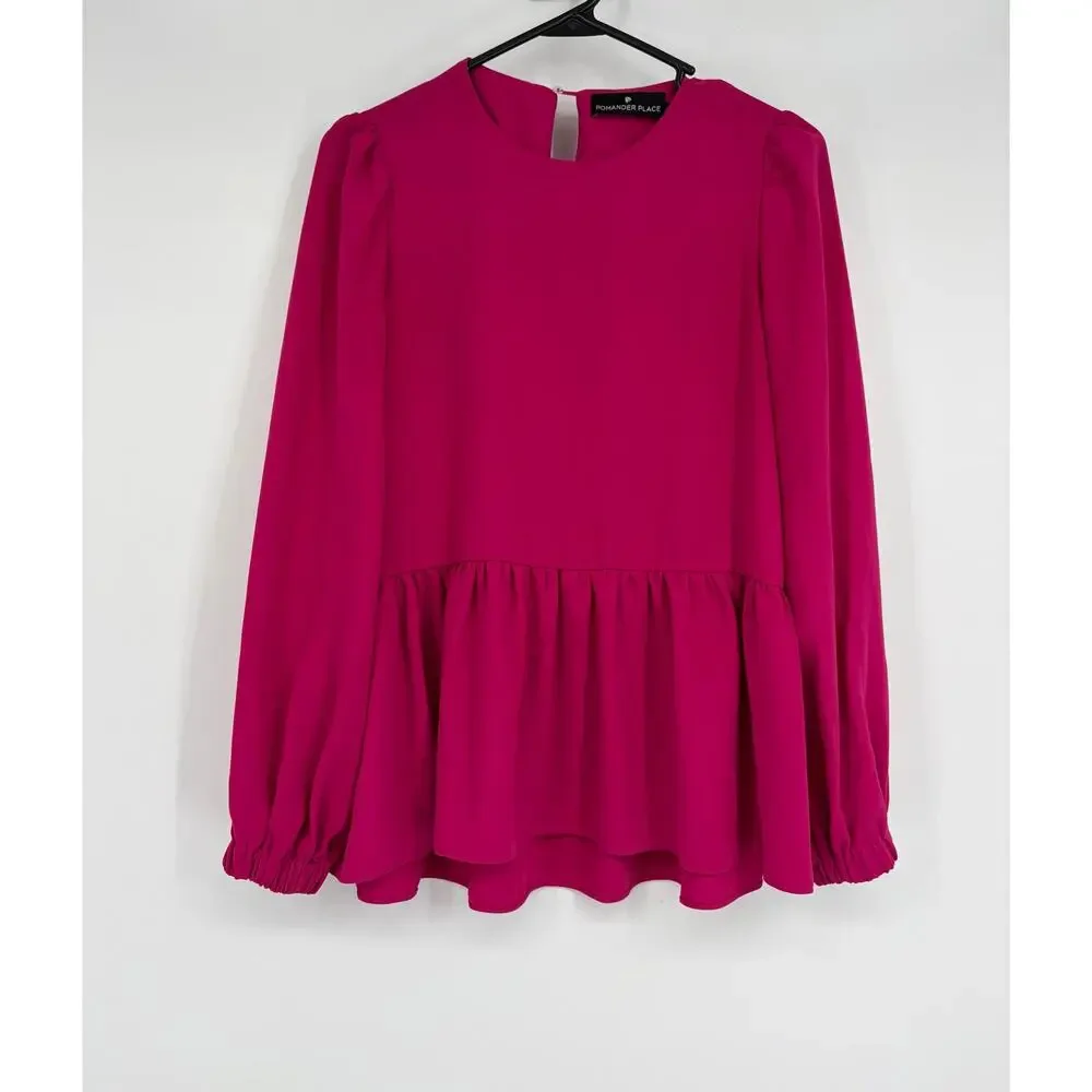 Tuckernuck Pomander Place Carlota Peplum Blouse
